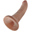 King pene realístico 17.5 cm caramelo