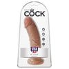 King pene realístico 19.5 cm caramelo