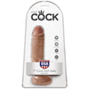 King pene realístico con testículos 13.2 cm caramelo