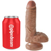 King pene realístico con testículos 13.2 cm caramelo
