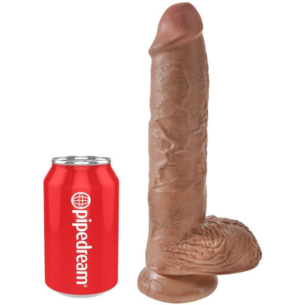 King pene realístico con testículos 19.8 cm caramelo