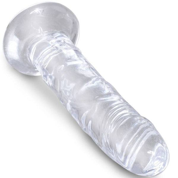 King clear pene realístico 15.5 cm transparente
