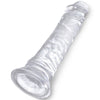 King clear pene realístico 19.7 cm transparente
