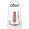 King pene realístico 12 cm caramelo