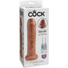 King pene realístico con prepucio 17.8 cm caramelo