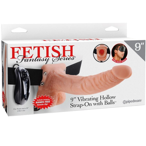 Fetish arnés ajustable control remoto pene realístico con testículos 23 cm