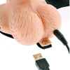 Arnés ajustable control remoto pene realístico con testículos recargable y vibrador 15 cm