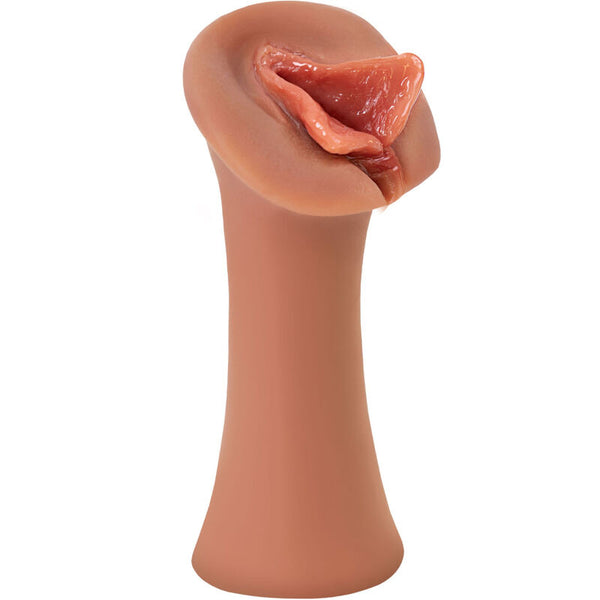Fetish masturbador masculino silicona luscious lips caramelo