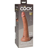 King élite dildo realístico silicona 17.8 cm caramelo