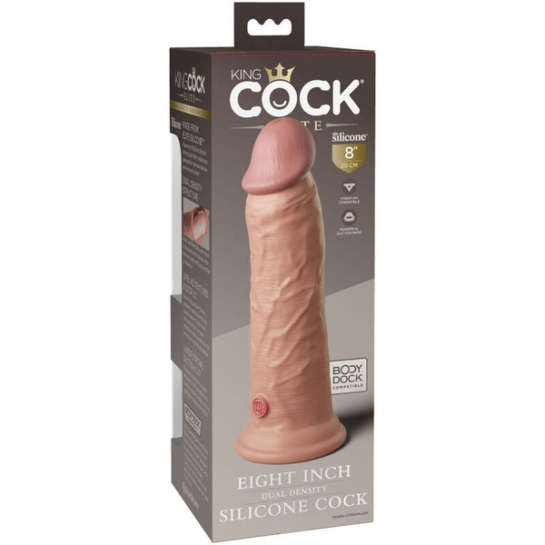 King élite dildo realístico silicona 20.3 cm