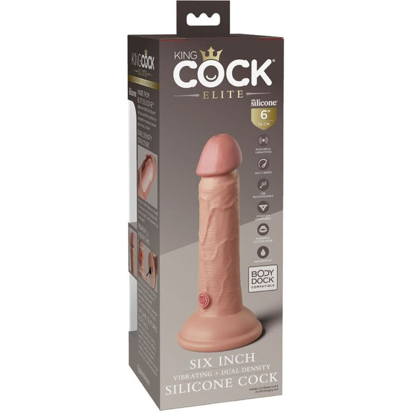 Élite dildo realístico vibrador y silicona 15.2 cm