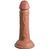 Élite dildo realístico vibrador y silicona 15.2 cm caramelo