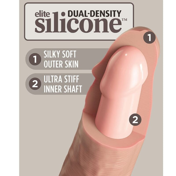 Élite dildo realístico vibrador y silicona 15.2 cm