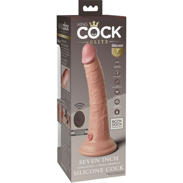 Élite dildo realístico vibrador y silicona control remoto 17.8 cm