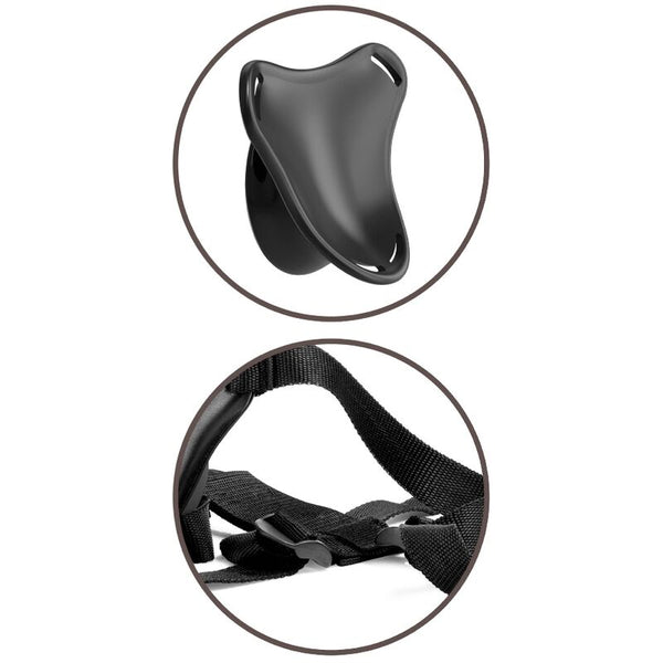 King élite arnés ajustable para principiantes con dildo 15.2 cm