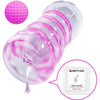 Pretty masturbador masculino fantasy espiral interna y bolas transparente