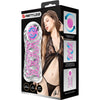 Pretty masturbador masculino fantasy espiral interna y bolas transparente