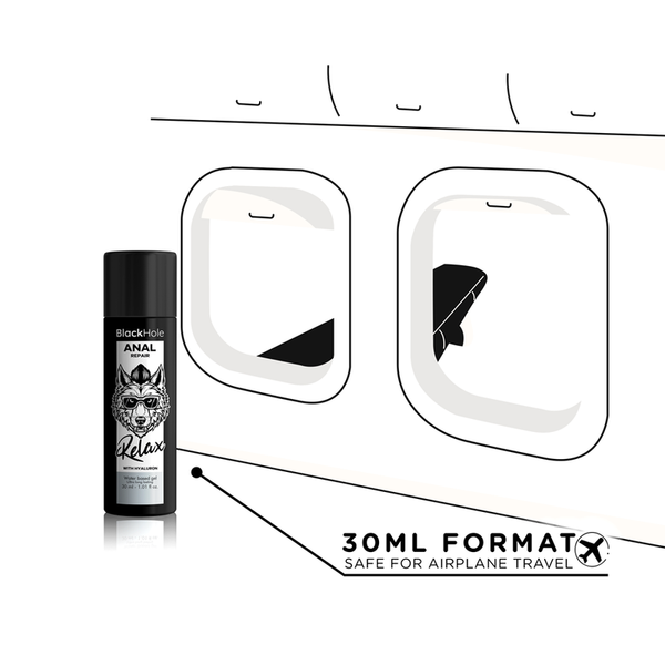 Black anal repair base agua relax con hyaluron 30 ml