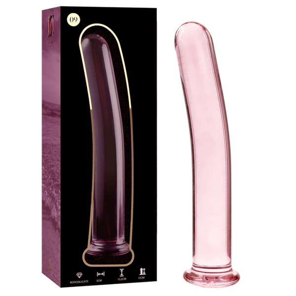 Nebula modelo 9 dildo cristal rosa 15.5 cm o 2.5 cm