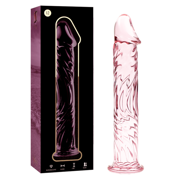 Nebula modelo 12 dildo cristal rosa 17 cm o 3.5 cm
