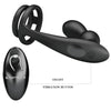 Pretty marshall anillo para pene con plug anal vibratorio y control remoto