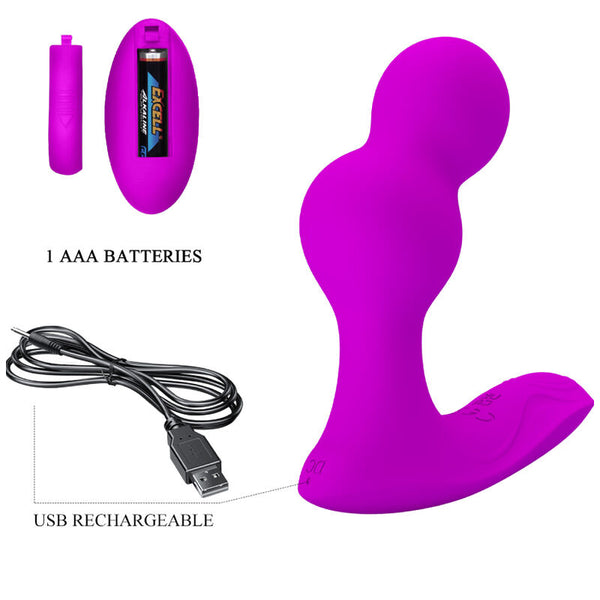 Terrance masajeador vibrador anal con control remoto