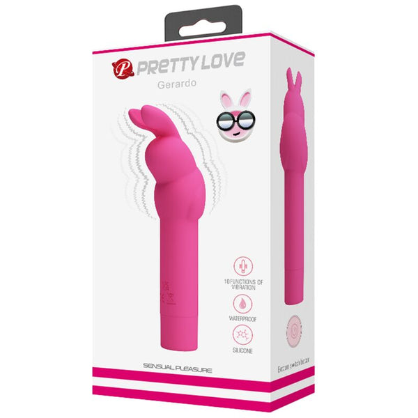 Gerardo vibrador de silicona conejo fuschia