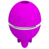 Gemini ball vibrador de silicona redondo morado