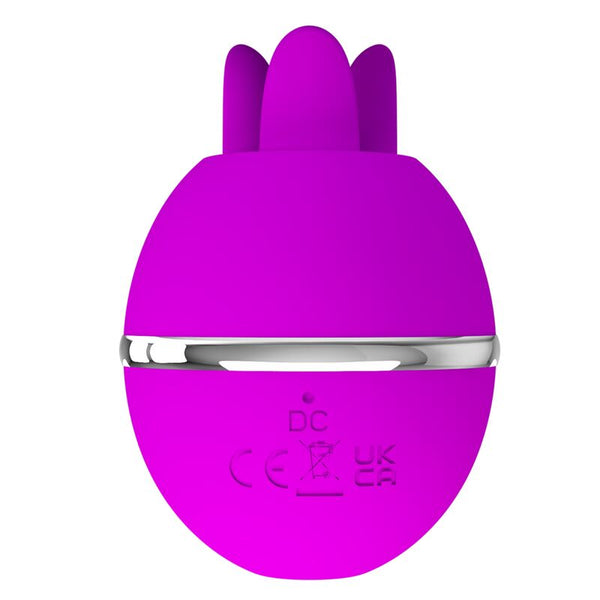 Gemini ball vibrador de silicona redondo morado