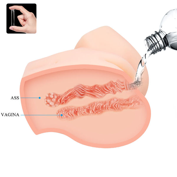 Crazy vagina y ano realísticos doble vibración