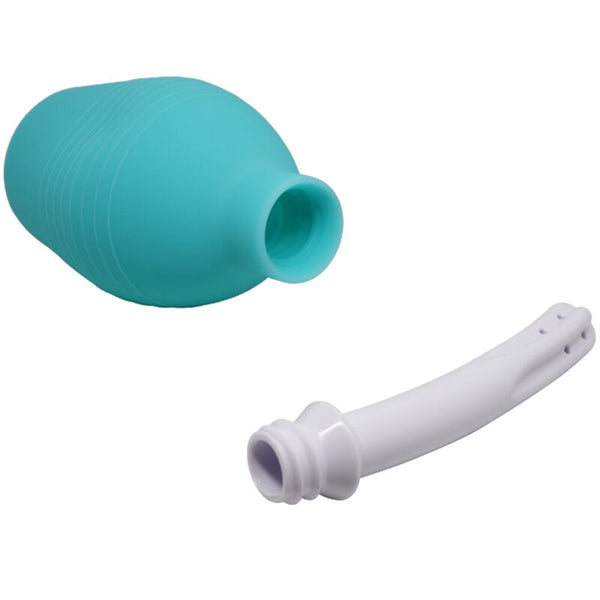 Mr pera anal ducha de goma azul