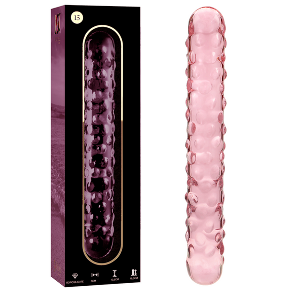 Nebula modelo 15 dildo cristal rosa 18.5 cm o 3 cm