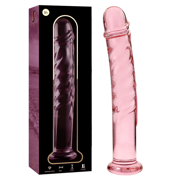 Nebula modelo 16 dildo cristal rosa 18.5 cm o 3 cm