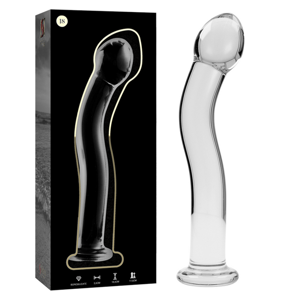 Nebula modelo 18 dildo cristal rosa 18.5 cm o 3.5 cm