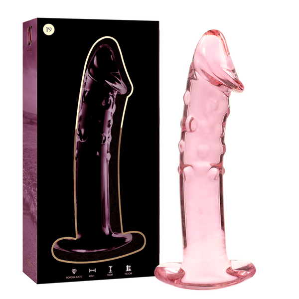 Nebula modelo 19 dildo cristal rosa 18.5 cm o 4 cm
