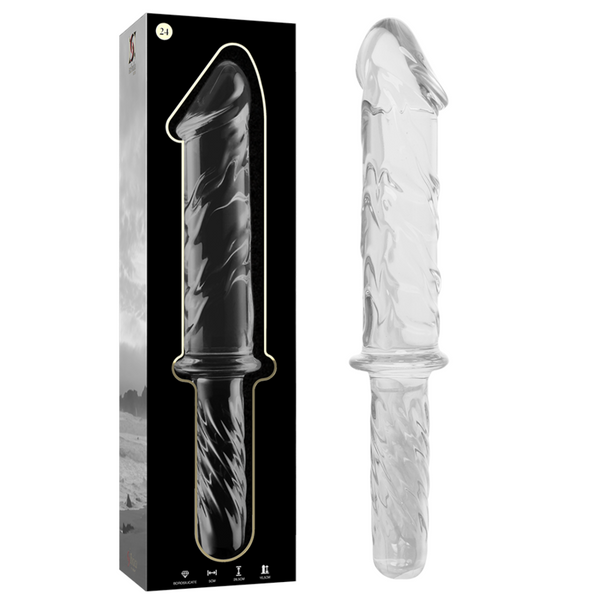 Nebula modelo 24 dildo cristal rosa 28.5 cm o 5 cm