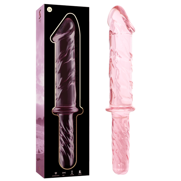 Nebula modelo 24 dildo cristal rosa 28.5 cm o 5 cm