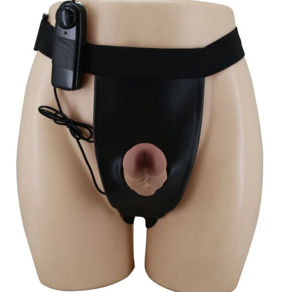 Pretty arnés briefs con vibración dildo incluido