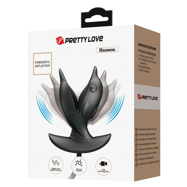 Pretty plug anal delfin inflable y recargable