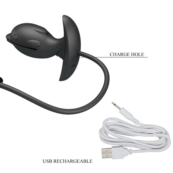 Pretty plug anal delfin inflable y recargable