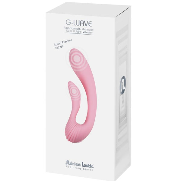 Vibrador dual rabbit rosa g wave
