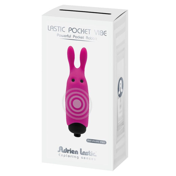 Vibrador de bolsillo conejo rosa lastic pocket