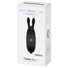 Vibrador de bolsillo conejo negro lastic pocket