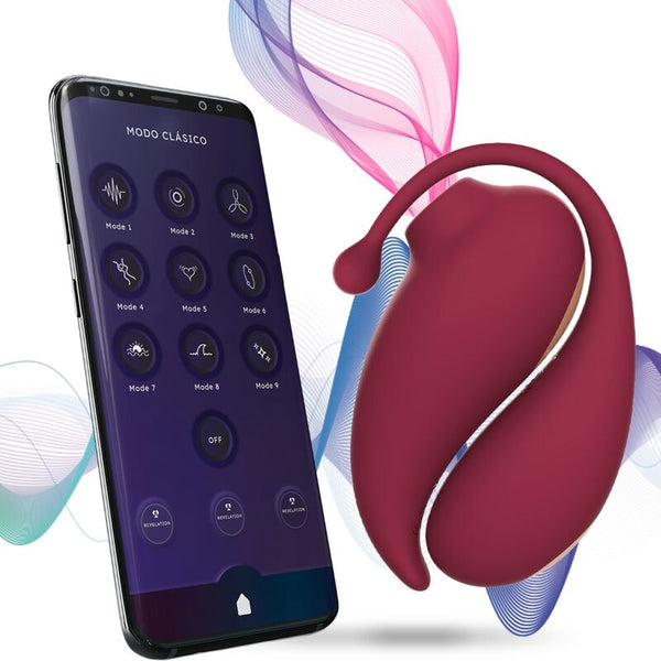 Succionador clítoris con huevo vibrador rojo inspiration