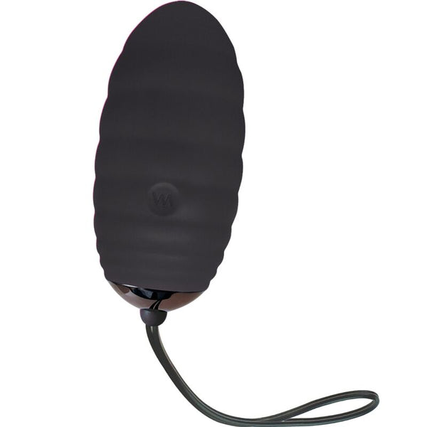 Vibrador recargable control remoto negro ocean breeze 2.0 huevo