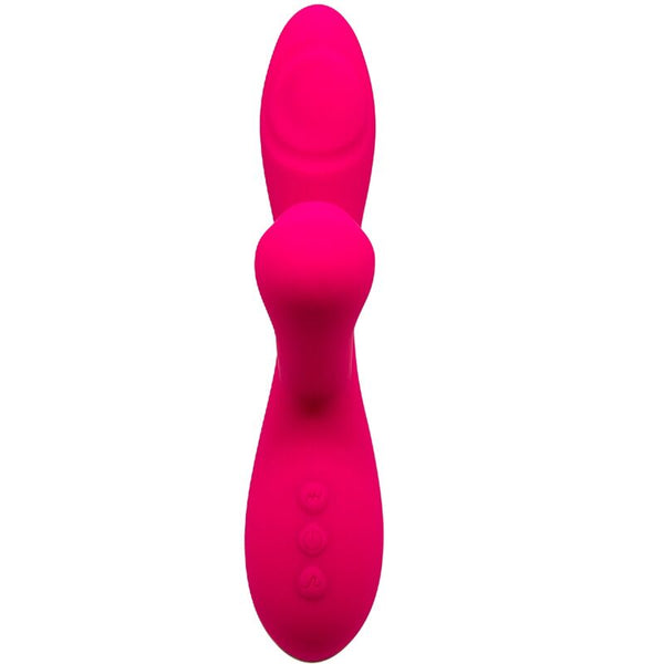 Vibrador y succionador caribbean shine fucsia