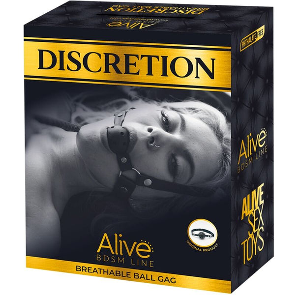 Alive discretion mordaza transpirable negro