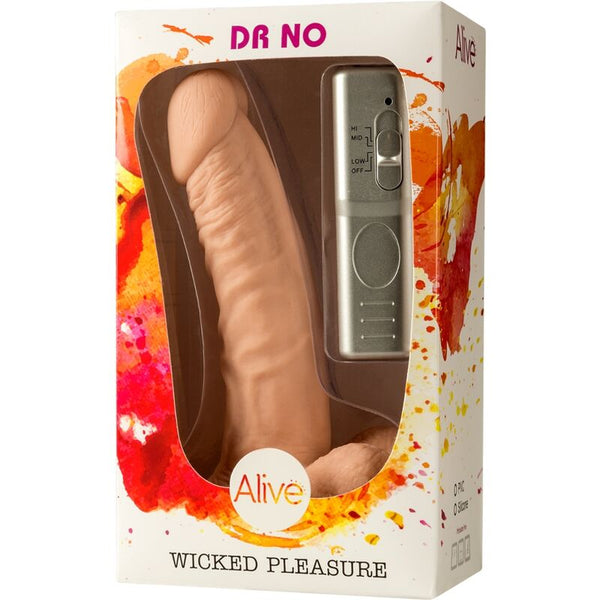 Vibrador 18 cm dr. no pene realístico