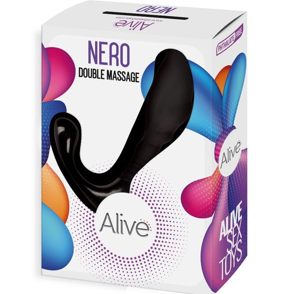 Alive nero doble masajeador anal y prostático