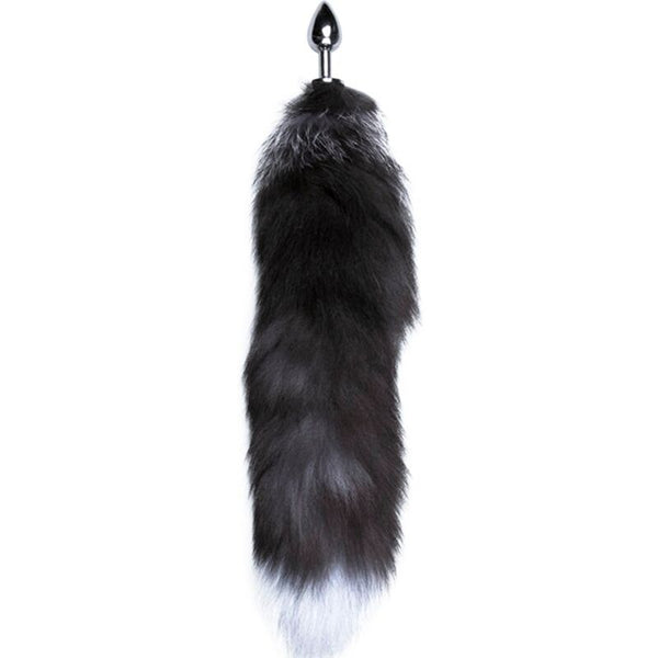 Alive anal pleasure plug metal cola de zorro talla m